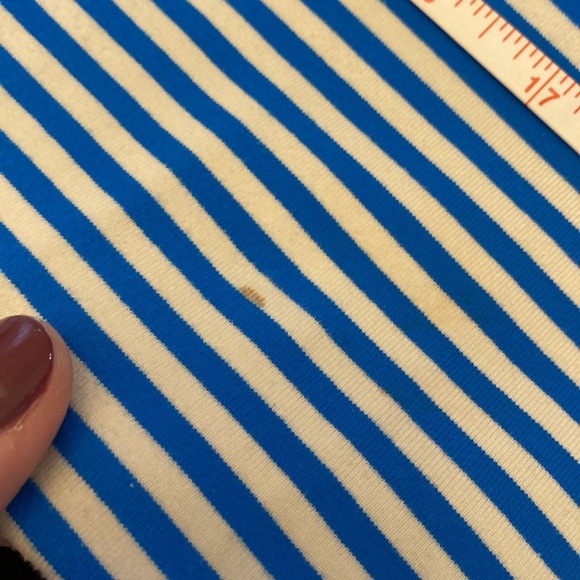 *Reworked* Lululemon Daily Yoga Jacket Beaming Blue/Classic Stripe Size 10 - Picture 12 of 14